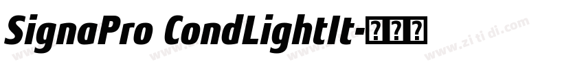 SignaPro CondLightIt字体转换